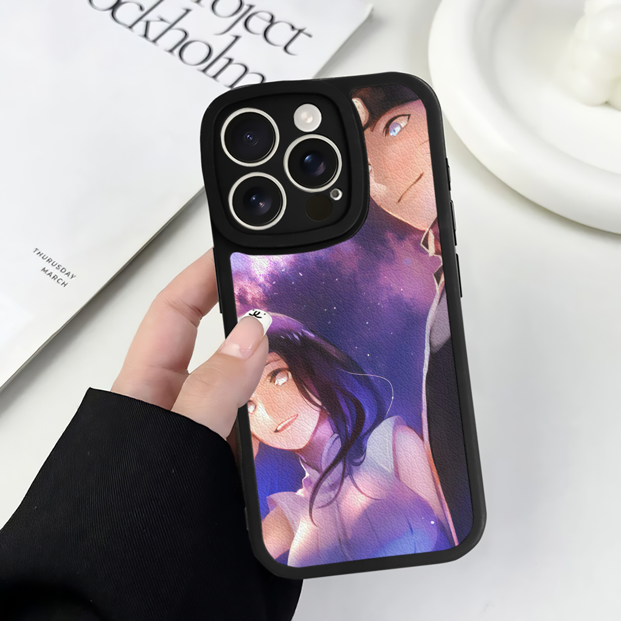 （画像用） NARUTO -ナルト- NARUTO -ナルト- 疾風伝 【iPhone 16シリーズ対応】シリコンスマホケース（レザー調） 材質：シリコン